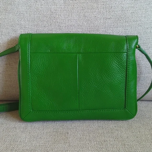 NWT Green Leather J. Crew Crossbody Bag - Picture 2 of 4